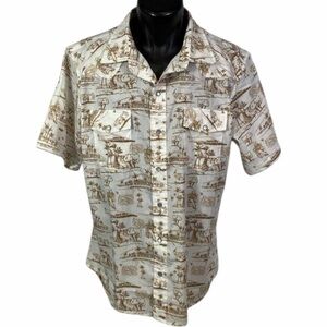 Western‎ Aloha snap button down New without tags!